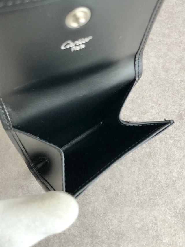 Cartier カルティエ パンテール コインケース ブラック レザー 小銭入れ vintage ヴィンテージ オールド ezjpvn