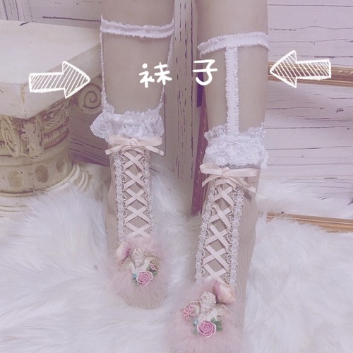 ✞✝✞ レースストッキング ストレッチソックス ♡ ストリート エラスティック 伸縮 タイツ ✞✝✞ゴスロリ SM ミリ 甘ロリ クラロリ 和ロリ エレガント 黒ロリ 姫ロリ 華ロリ DD-DD81645369653