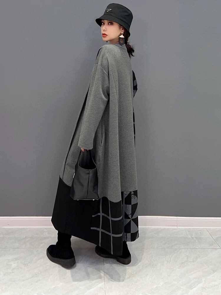 ワンピース グレー ワンピース ニット ベスト ピンク 水色 ボーダー