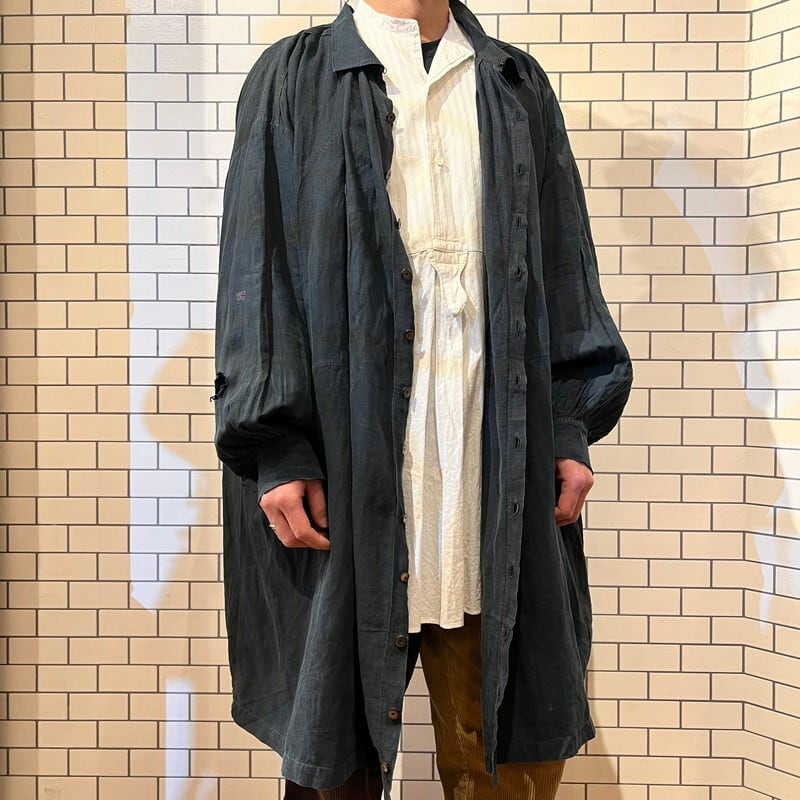 SPECIAL! 1900's Biaude Coat フレンチインディゴリネンスモック SPECIAL! 1900's Biaude Coat フレンチインディゴリネンスモック