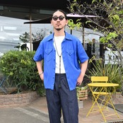 OLD JOE(オールドジョー)高島ちぢみ半袖シャツスタイル