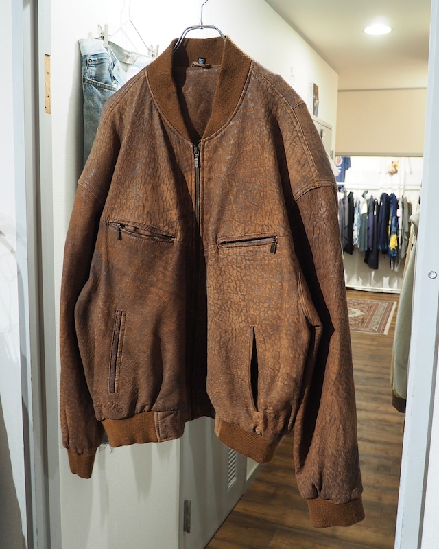 ” 極上 ” Beautiful Aging Vintage Flight Grained Leather Jacket