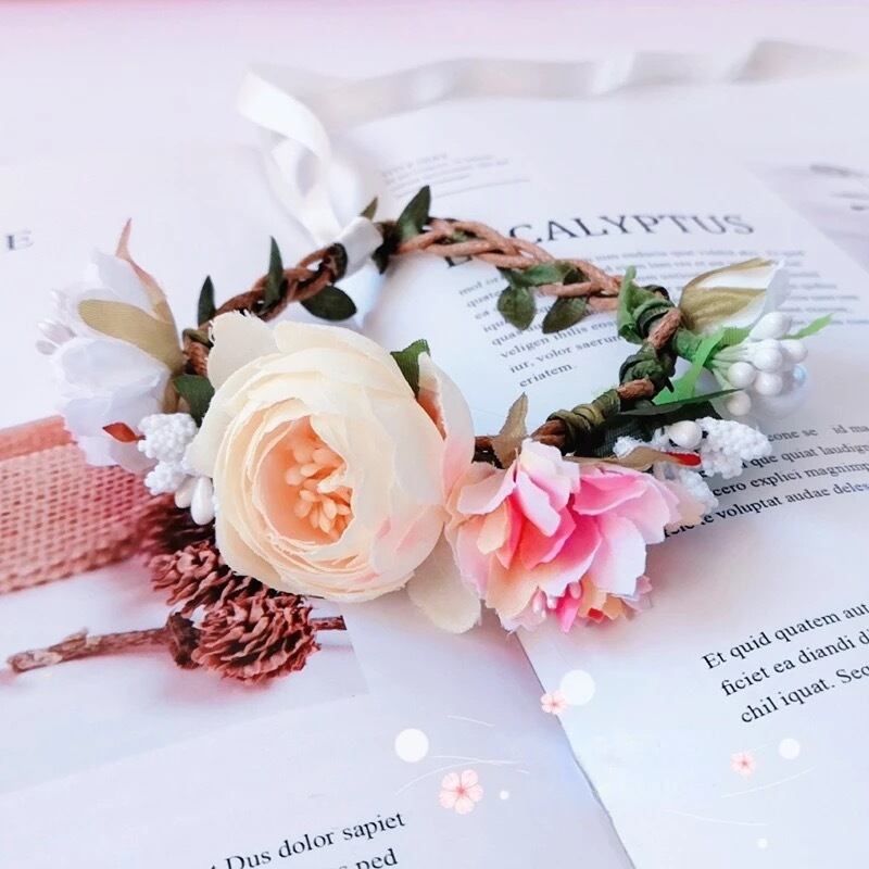 ネコさん用花冠アクセサリー