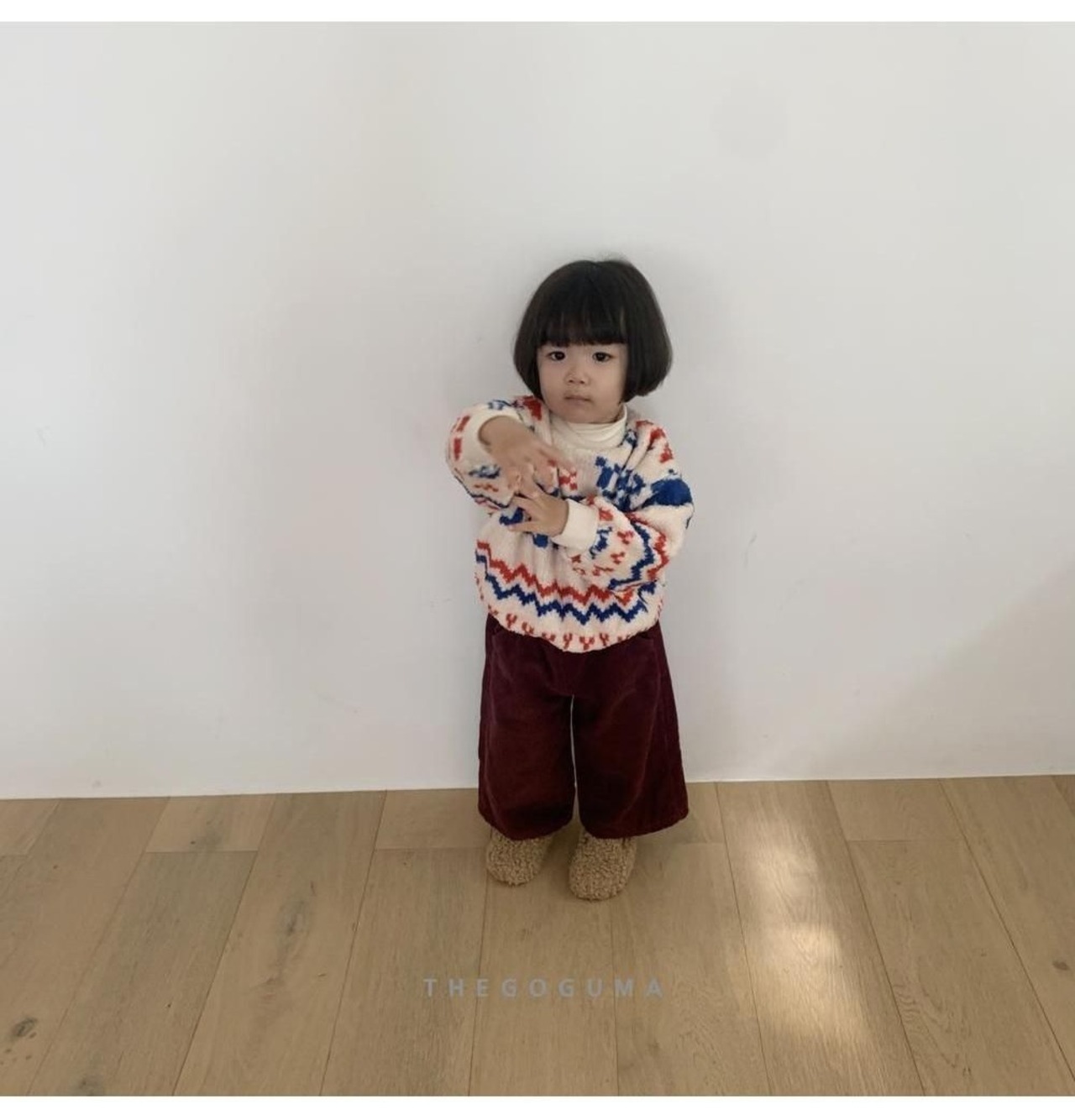 ザゴグマ / THE GOGUMA / ぽかぽかボアトレーナー / 韓国子供服 / ジュニア / 26winter〖取寄〗*JS~JL*