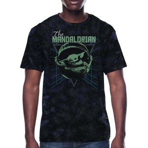 スター・ウォーズ Tシャツ Star Wars The Mandalorian Grogu Tie Dye Tshirt Blue