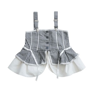 Vintage | Black Check Bustier