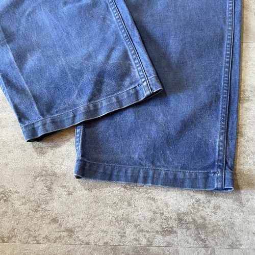 50-60s メタルボタン フレンチワーク Metis ブルー パンツ W38 詳細写真5