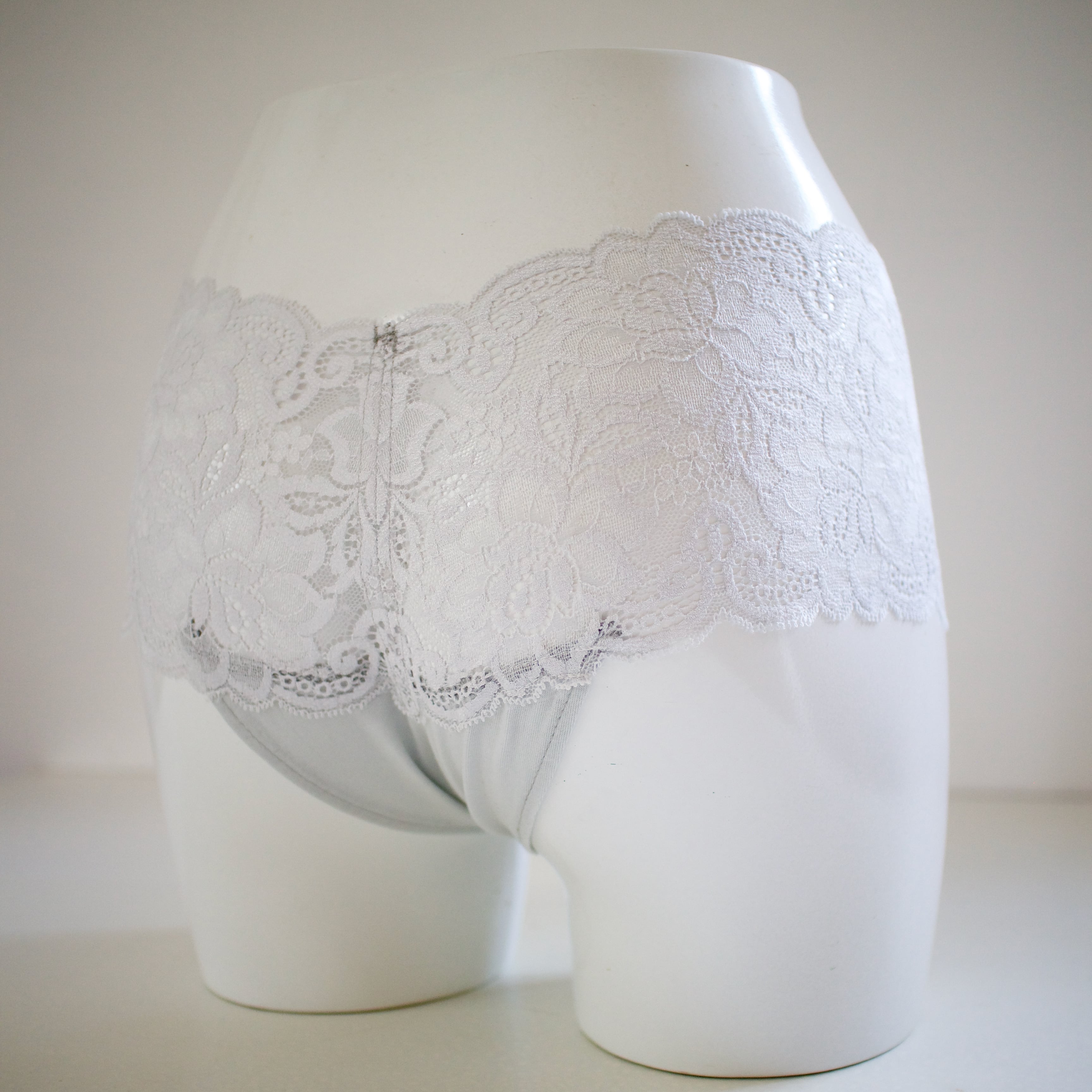 Punties* 総レース ボクサータイプ <ライトグレー>