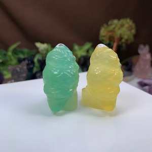 3.カラフルふくろうペアセット・フローライト