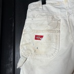 90s Dickies ペインターショーツ　白　W33 ディッキーズペインターパンツ