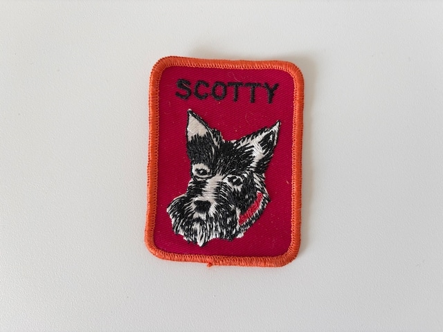 【U.S.】/ スコティッシュ・テリアのワッペン（デッドストック）/ Scottish Terrier patch (deadstock)