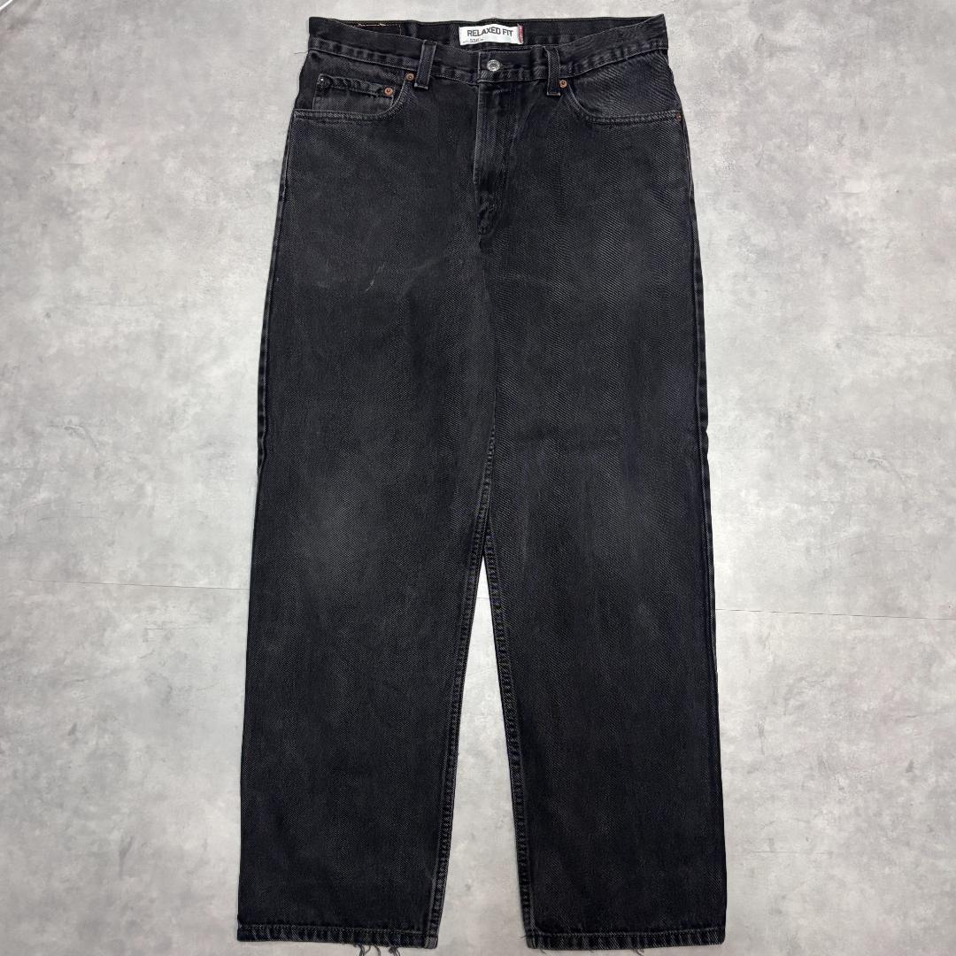 Levi's リーバイス 550 ブラックデニムパンツ メンズW38 古着 ビッグ