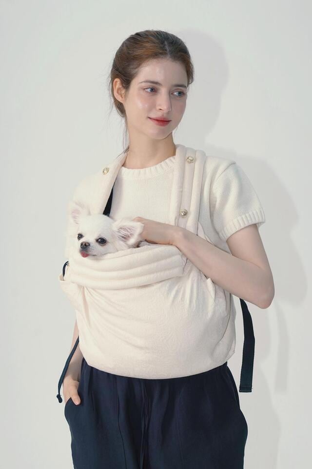 RIRIHUGフロントバッグ・スリング - (CREAM)