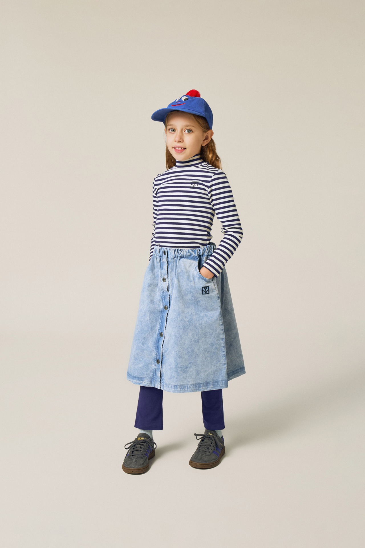 The Campamento　Light Blue Denim Skirt