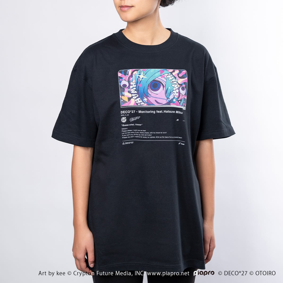 モニタリング】サムネイルTシャツ / ブラック | OTOIRO ONLINE STORE