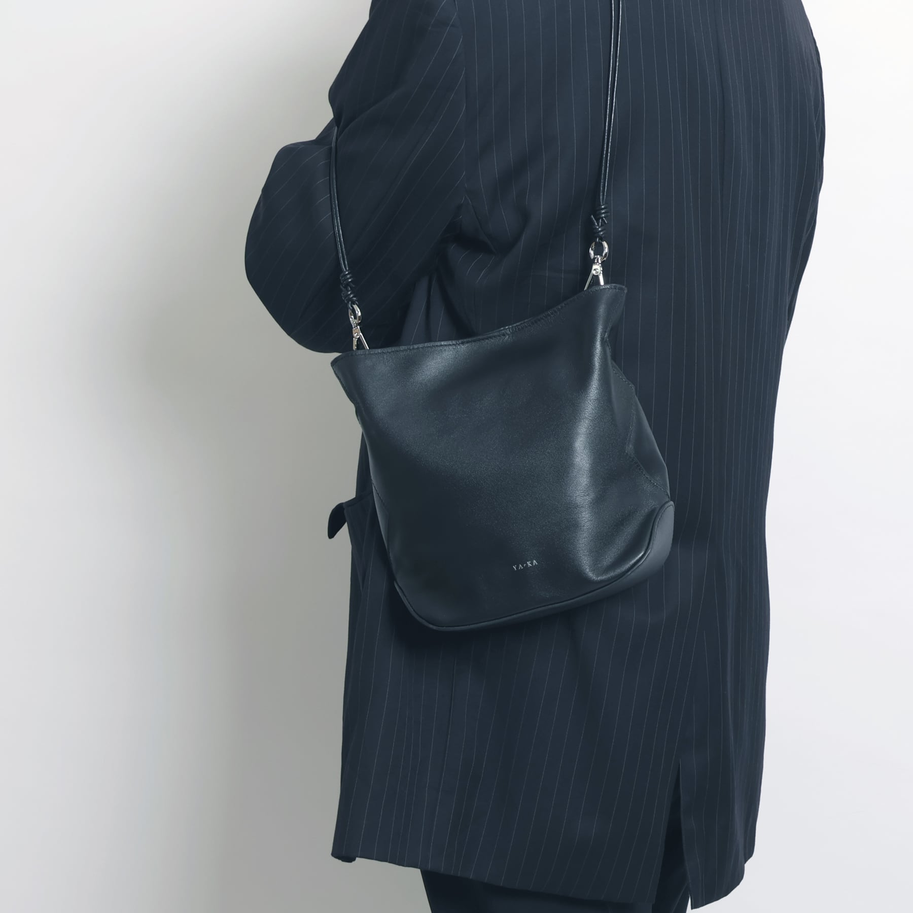 real leather warped bottom 3way bag [wam8] / Y2412ARB64 | YArKA