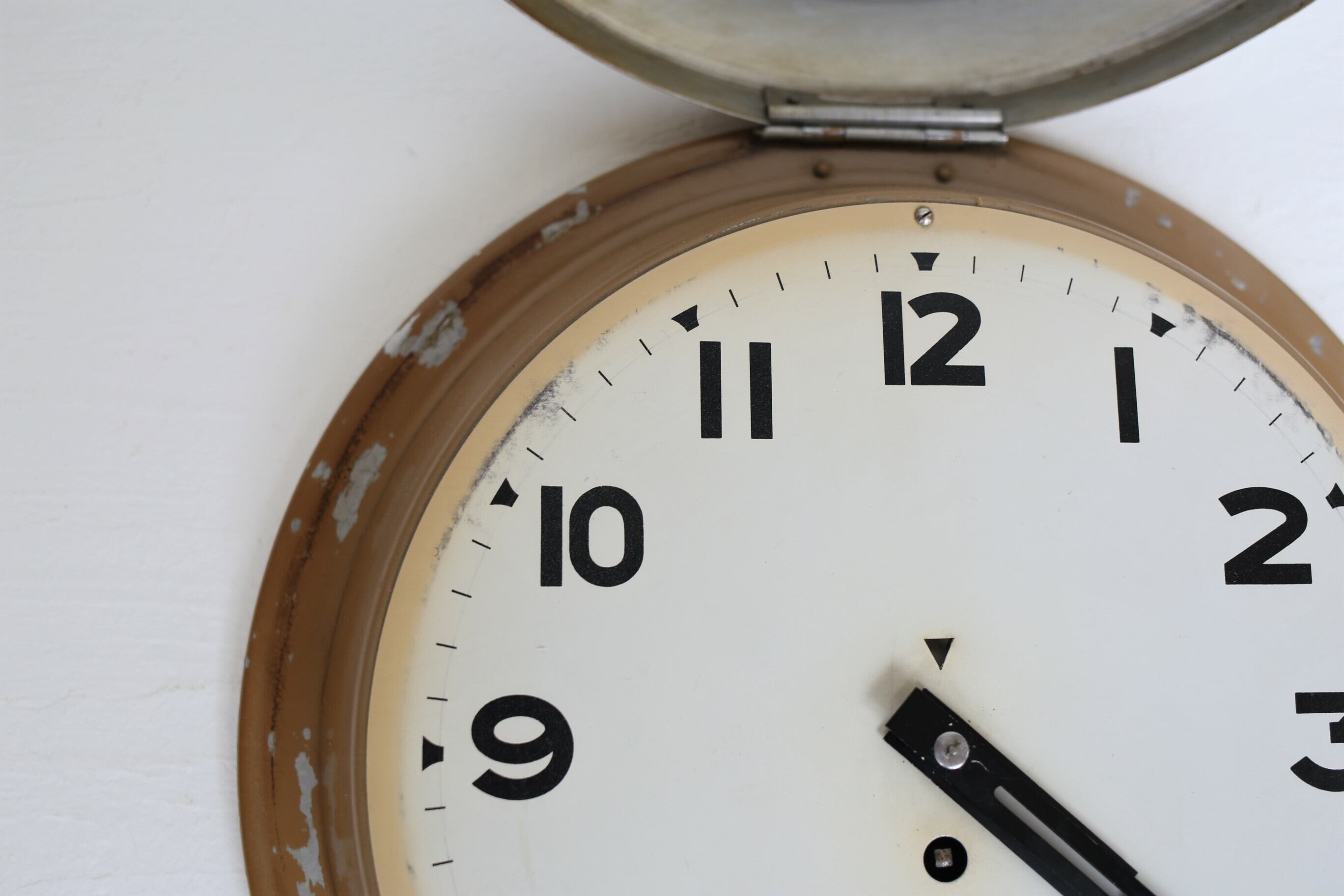 フランス アンティーク ヴィンテージ JAZ 壁掛け時計 ゼンマイ機械式