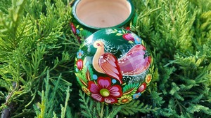 ペトリキウカ塗りのジュエリーボックス（ティモシェンコ作）ウクライナ製