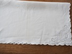 リネンナプキン 花とツタのアイレット刺繍(シミあり) 画像16