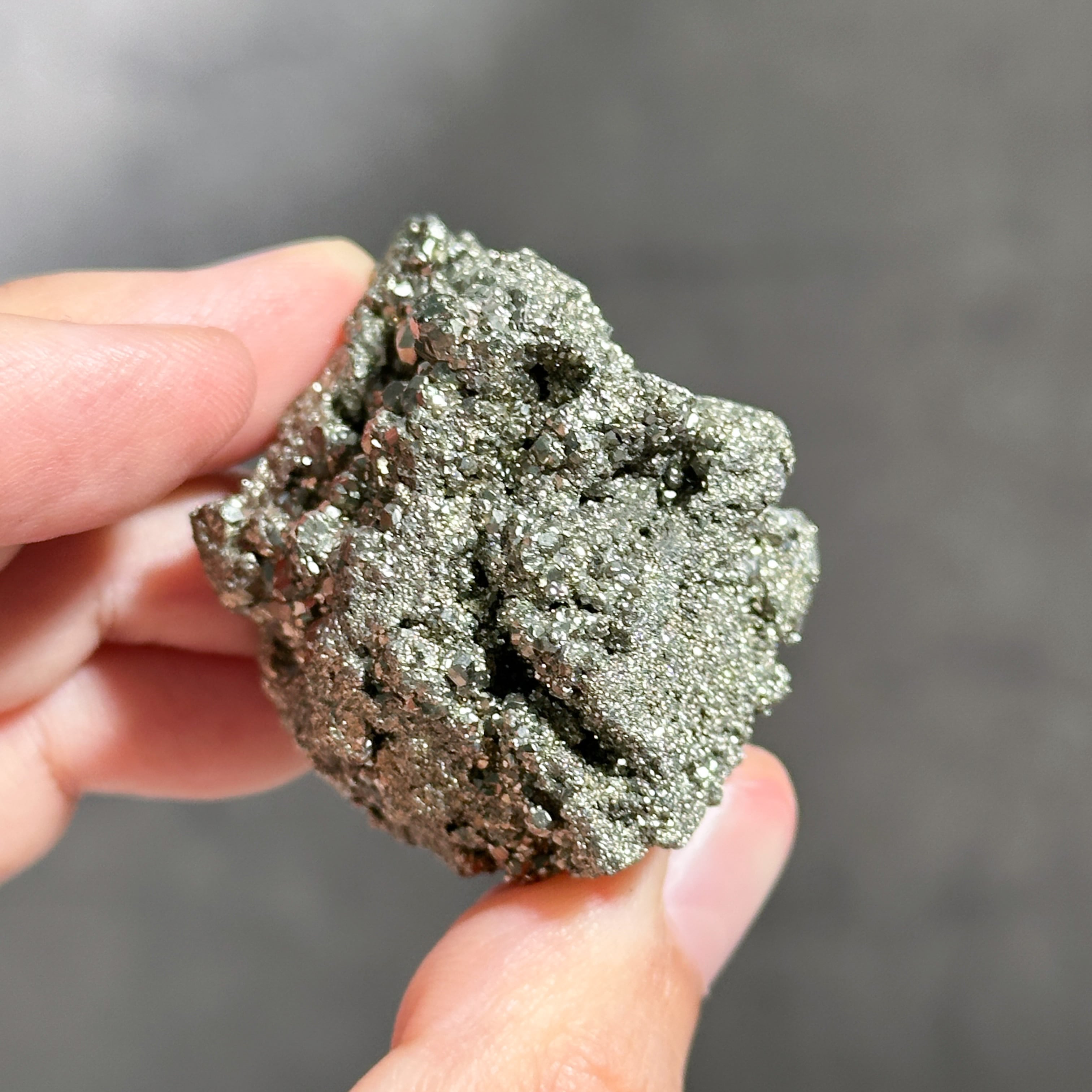 Kaya◆一点物✧パイライト×グレーイエローダイヤモンドピアス✧14kgf パイライト 原石14◇ Pyrite ◇天然石・鉱物・パワーストーン