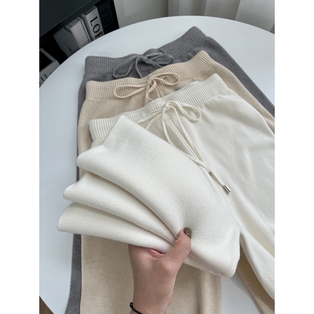 149cm〜　もち米ニットパンツ