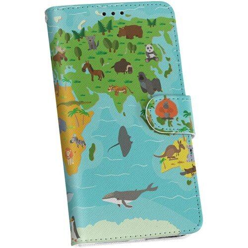 igcase iPhone11 6.1インチ 専用 手帳型 ケース iPhone 11 カバー 手帳 レザー 手帳タイプ 革 スマホケース スマホカバー 015958 世界地図 wordmap 動物 124