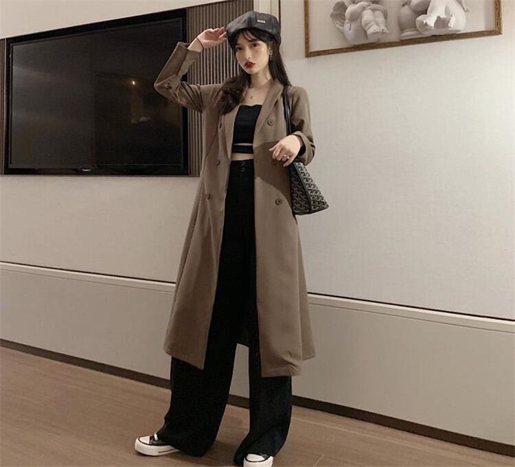 AW新品早割 通勤する トレンチコート ミディアムレングス コート 個性 スリム デザインセンス