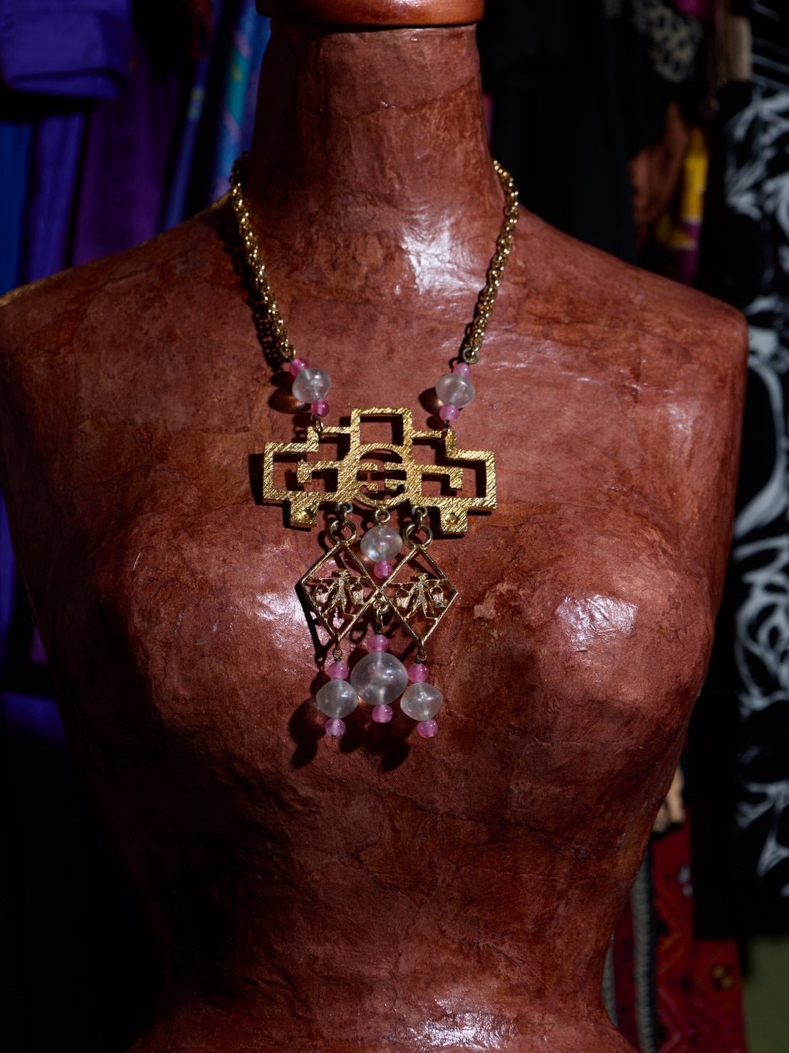 ★Special★ Vintage chinese people motif necklace