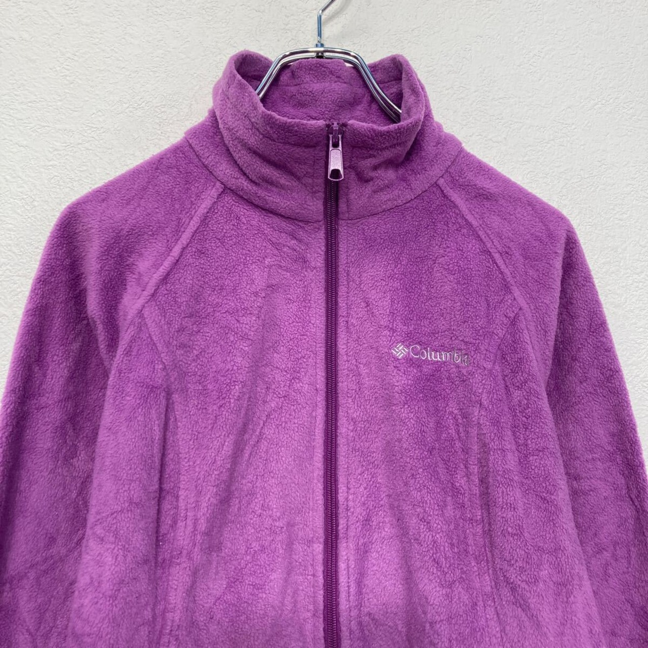 Columbia フリース ジャケット コロンビア M パープル フルジップ 