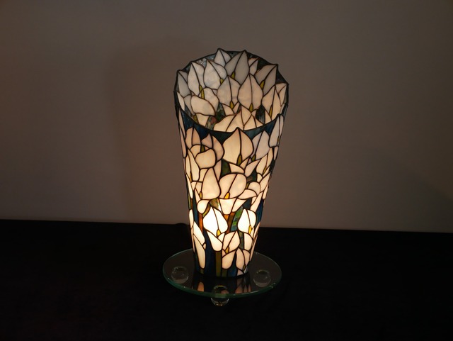 【オーダー受付】カラー スタンドランプ ステンドグラス オリジナルデザイン 　YY