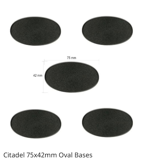 Citadel 75×42mm Oval Base