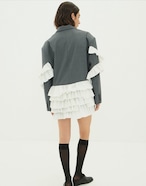 CLANE FRILLED TAILORED JACKET