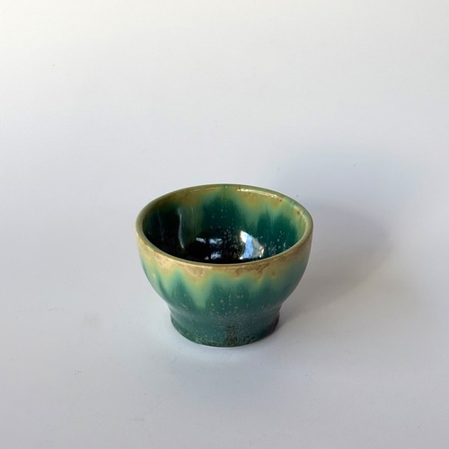 NAOKO HATA CERAMICS   Melt series Kobachi L - Bottle green