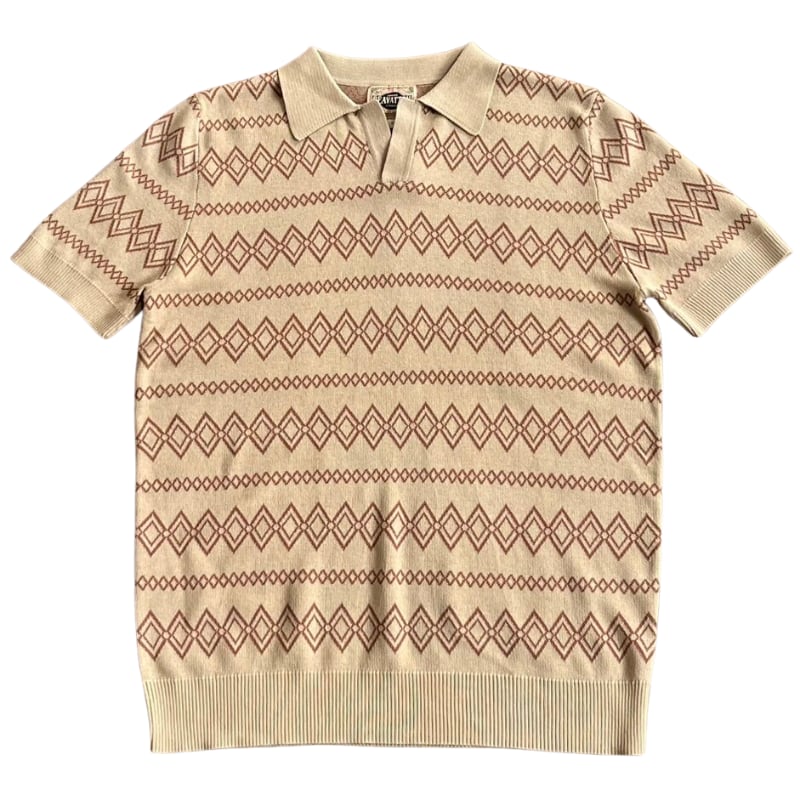 Ethnic pattern polo shirt 3244