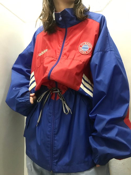 90's adidas "bayern" ナイロンジャケット