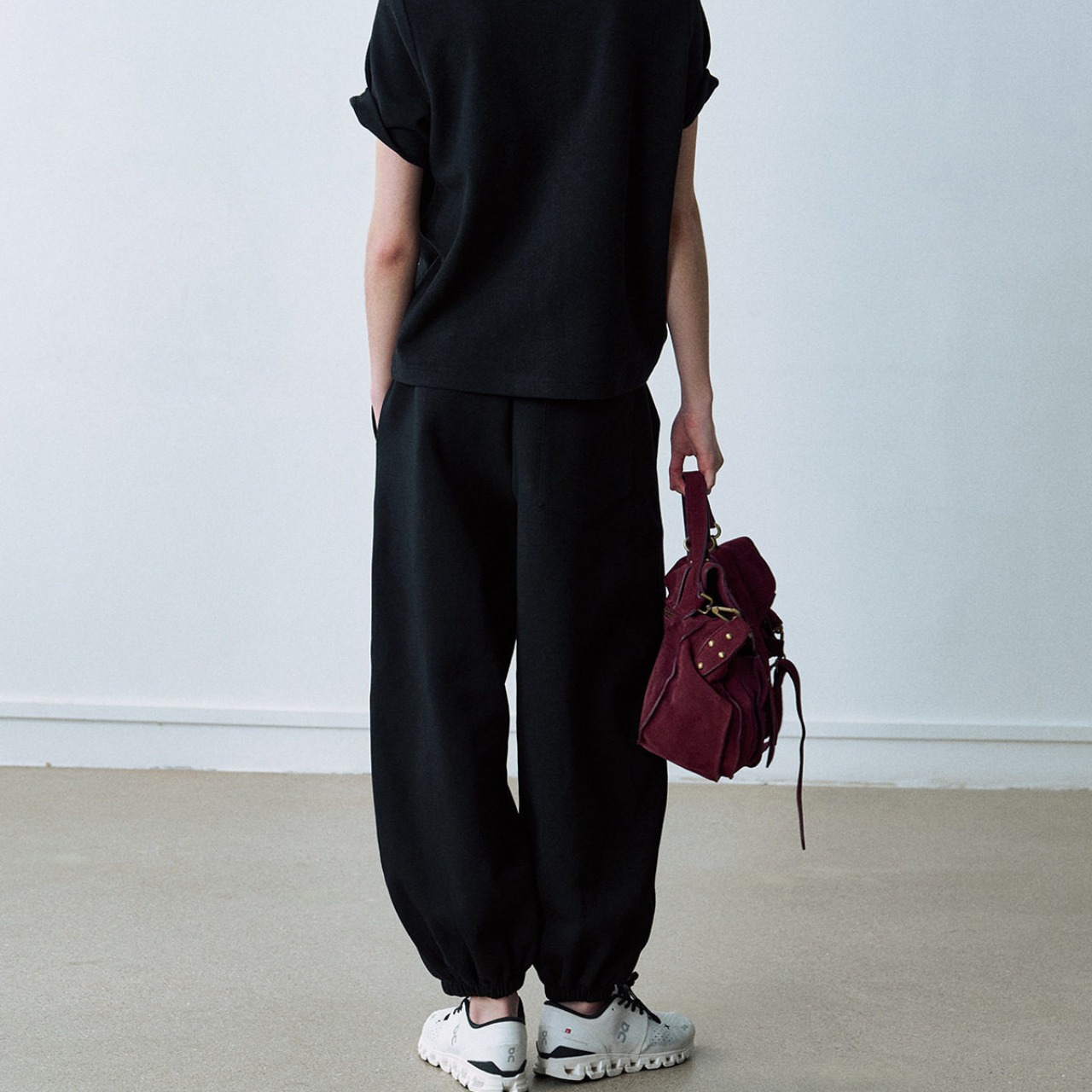 Relaxed Sweat Jogger Pants　T6175