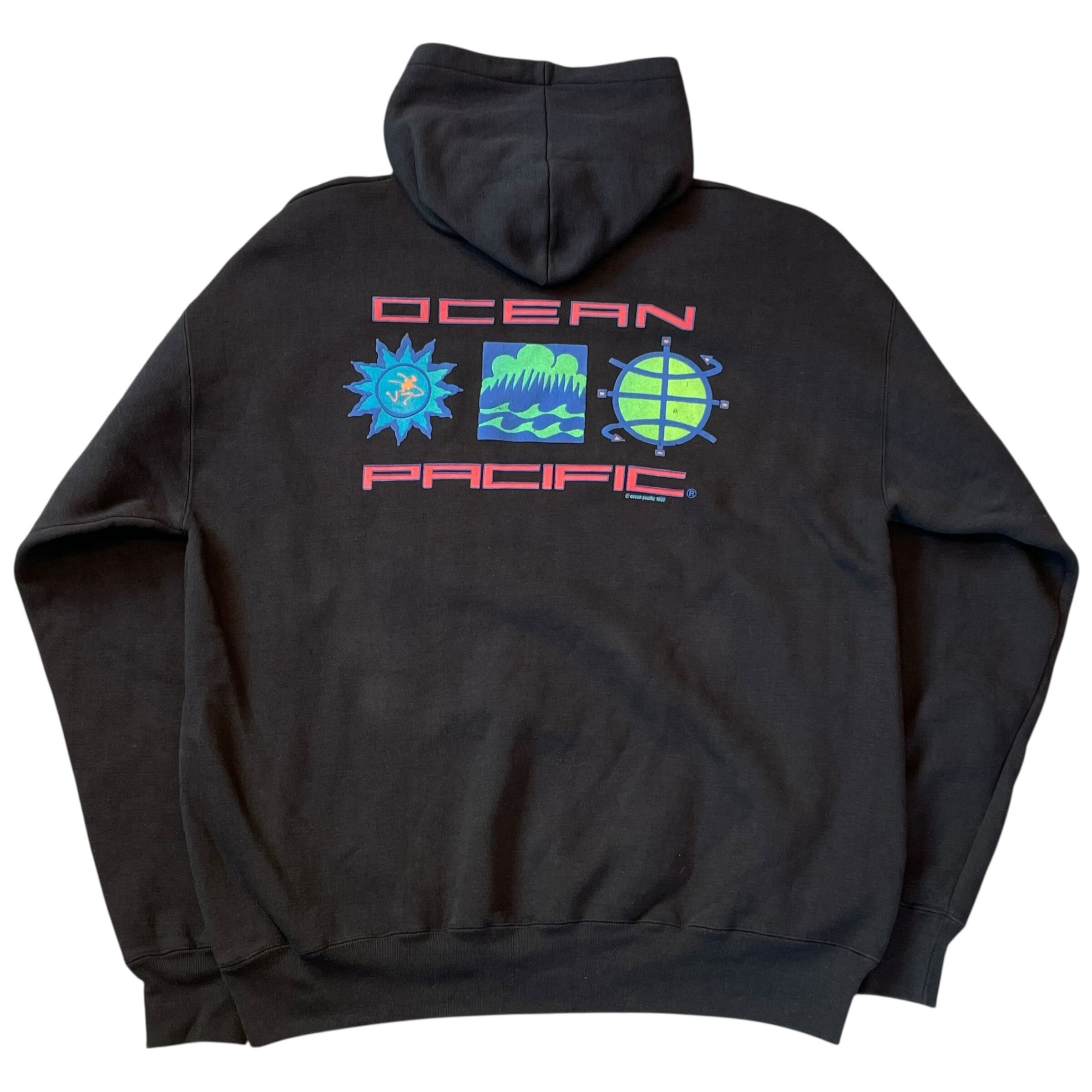 1990s Ocean Pacific print sweat hoodie