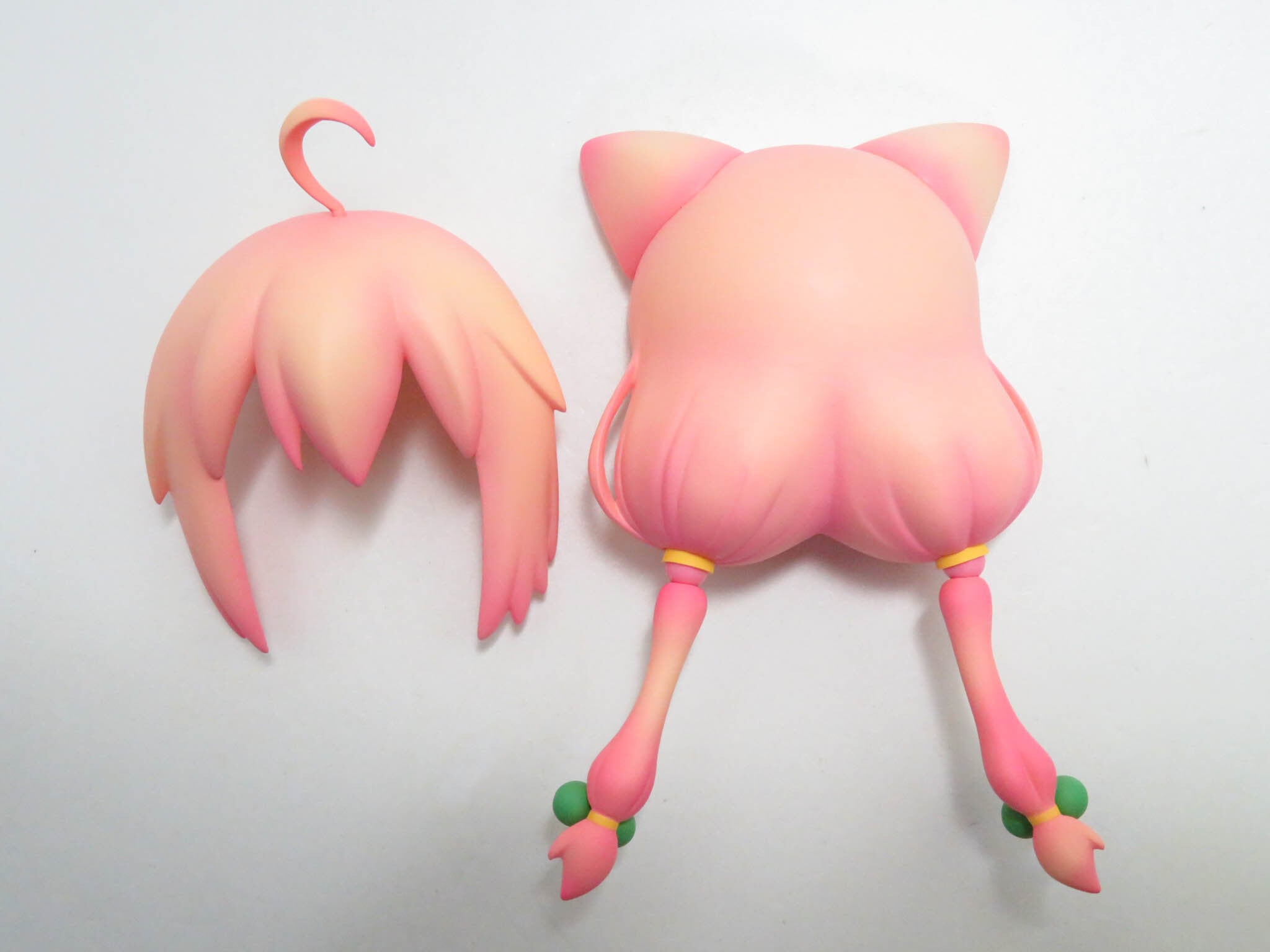 再入荷(A−ランク)【1024】 猫宮ひなた 髪パーツ ネコ耳おさげ ねんどろいど