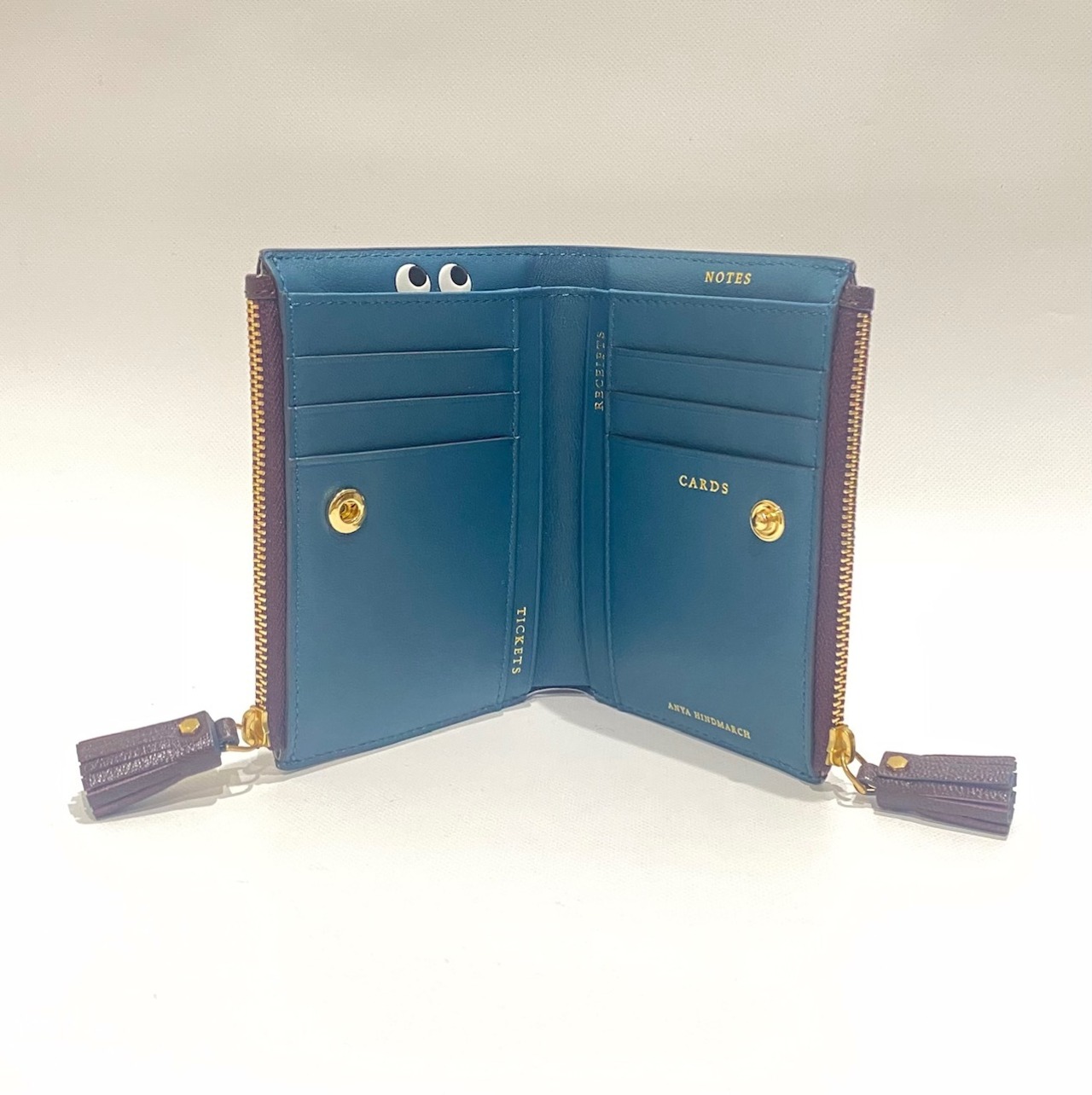 ANYA HINDMARCH アニヤハインドマーチ 財布 折り二つ折り 5050925-204873
