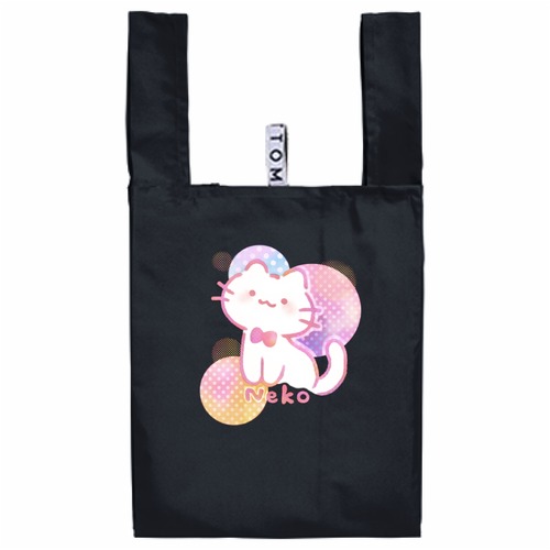 ドットねこちゃんマルシェバッグ