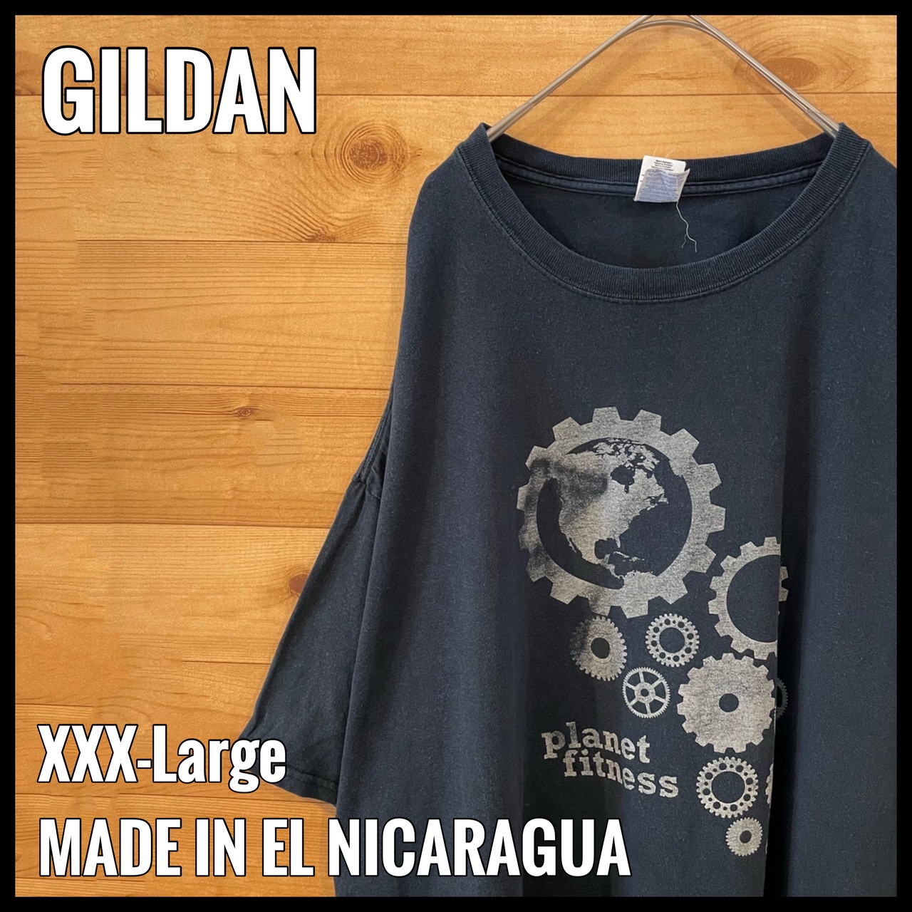 【GILDAN】企業系 XXXL 超ビッグサイズ プリント Tシャツ フィットネスジム オーバーサイズ us古着 アメリカ古着