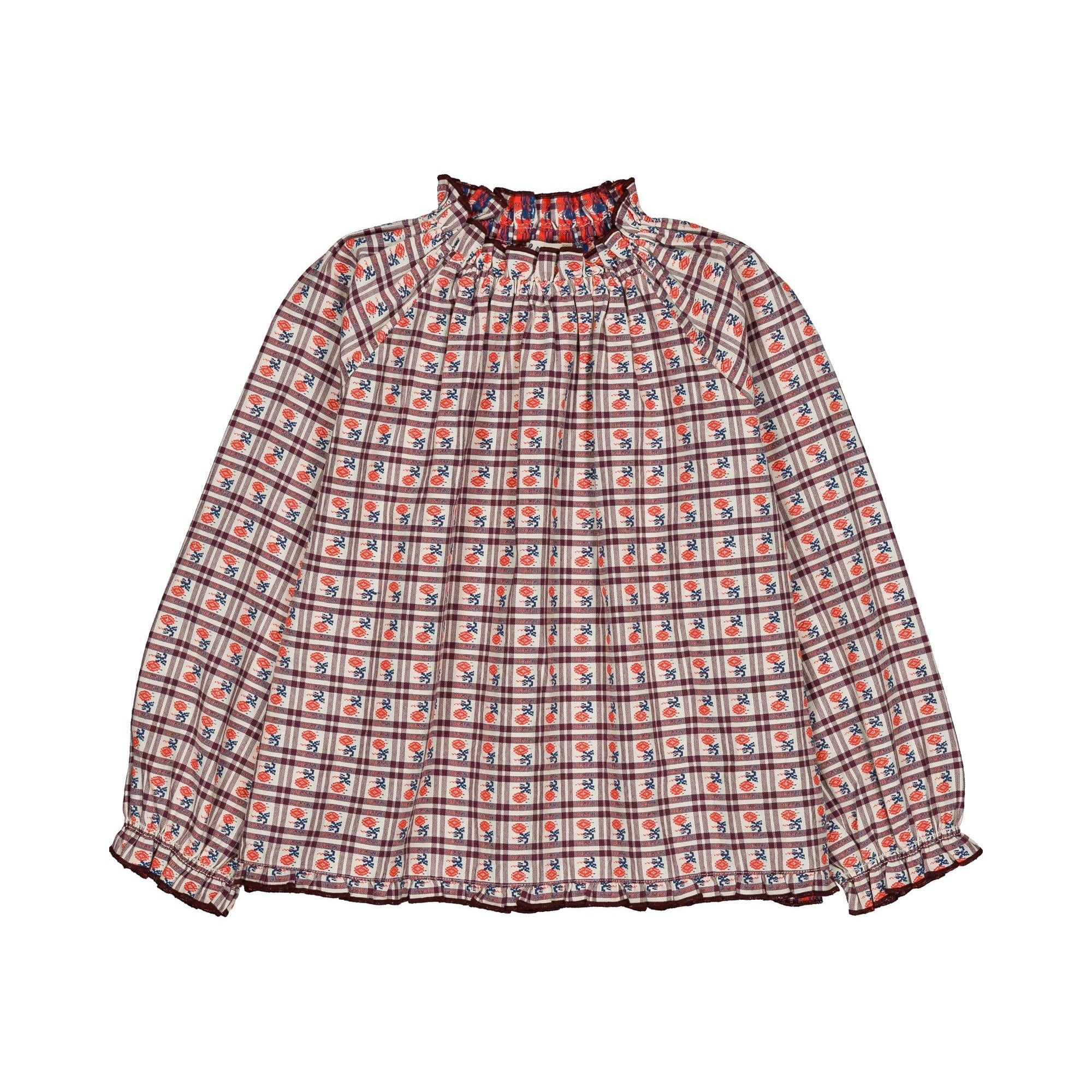 《hello Simone 2026AW》Maline blouse / Camelia Check