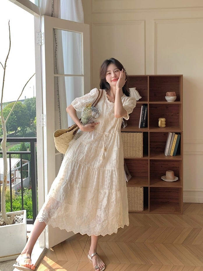 ティアードギャザーワンピース D1328 | udresser