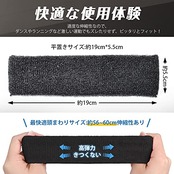 ヘアバンド メンズ スポーツ 汗止め エココットン素材・スポンジのような吸収性・いきいきとした通気性 ヘッドバンドス ポーツ用 洗顔用 伸縮性あり 軽柔速乾 ランニング ダンス ヨガ ジョギング 男女兼用 3本セット (#02.ブラック+ブラック+ブラック)