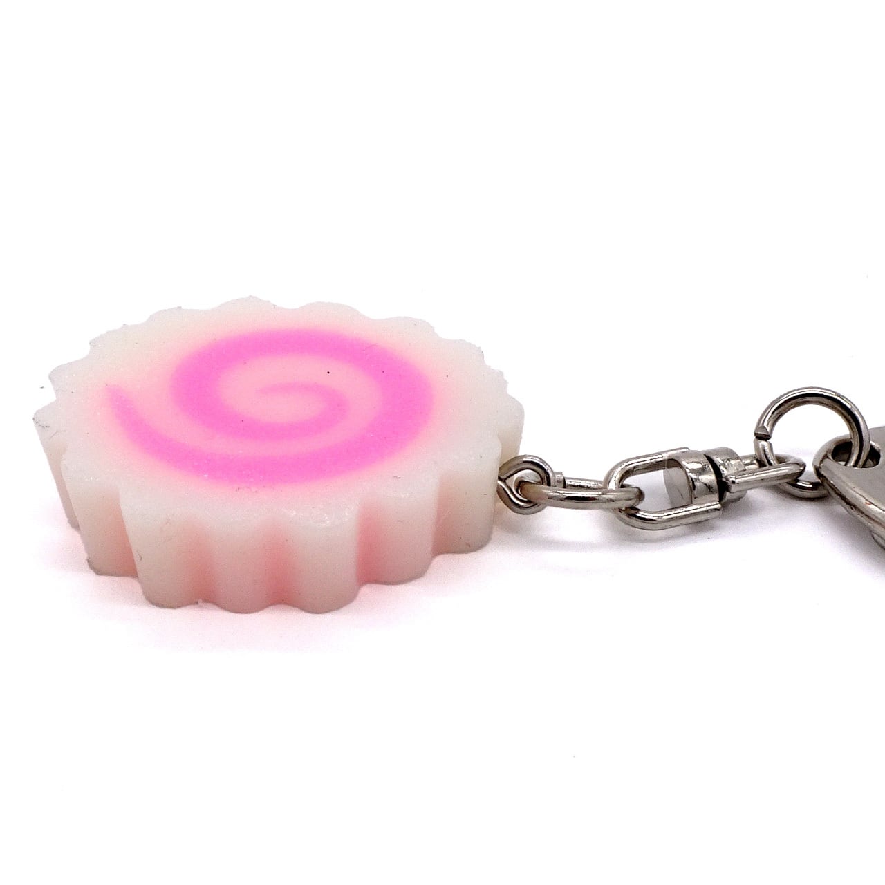 食べちゃいそうな ナルト巻き 輪切り 食品サンプル キーホルダー