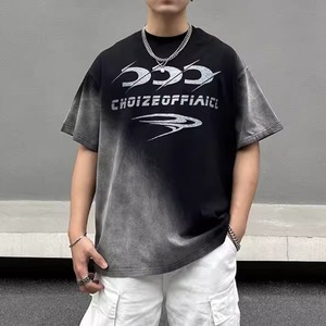 【DRIP5027】D/B Gradation Letter Print Tee