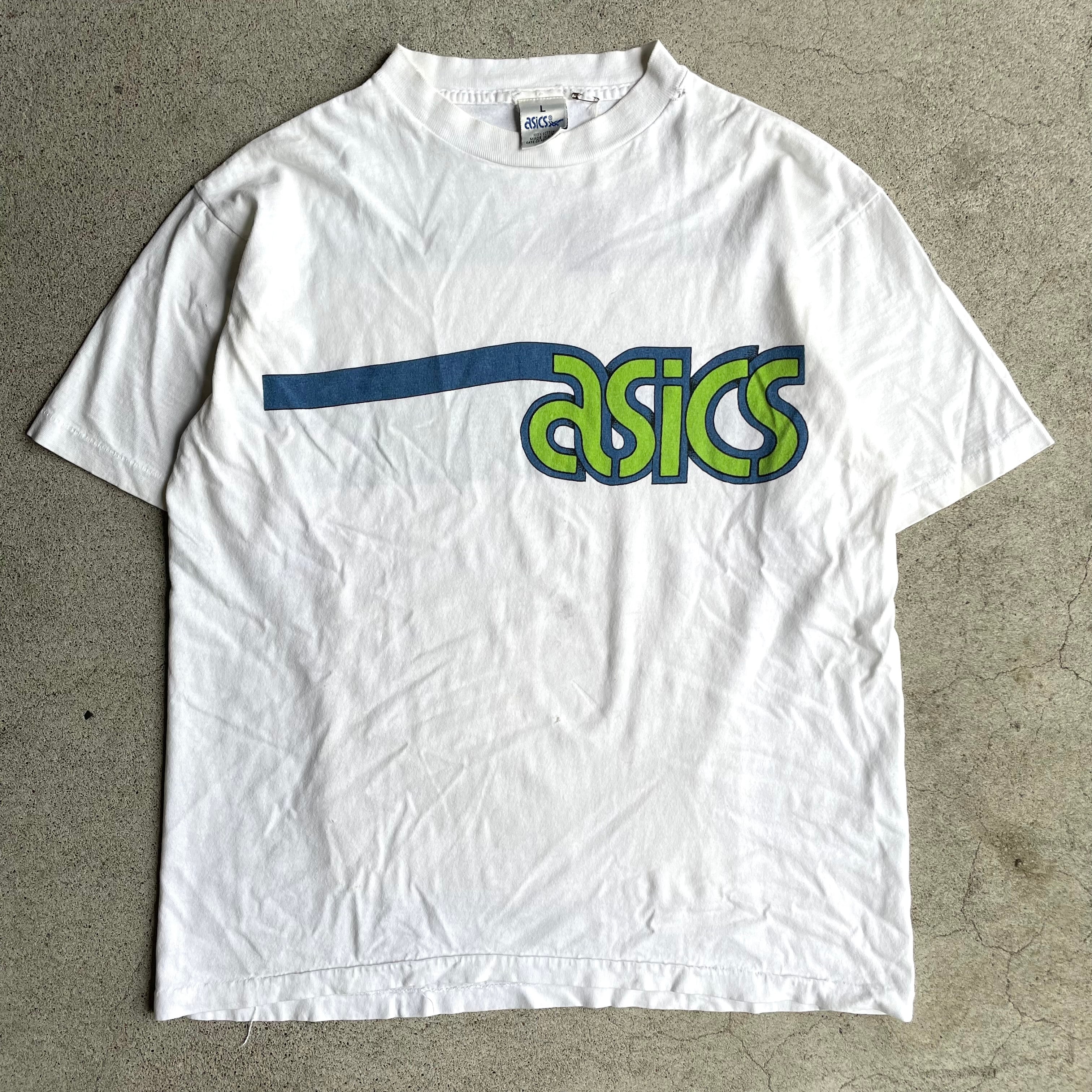 "90's asics rogo t"