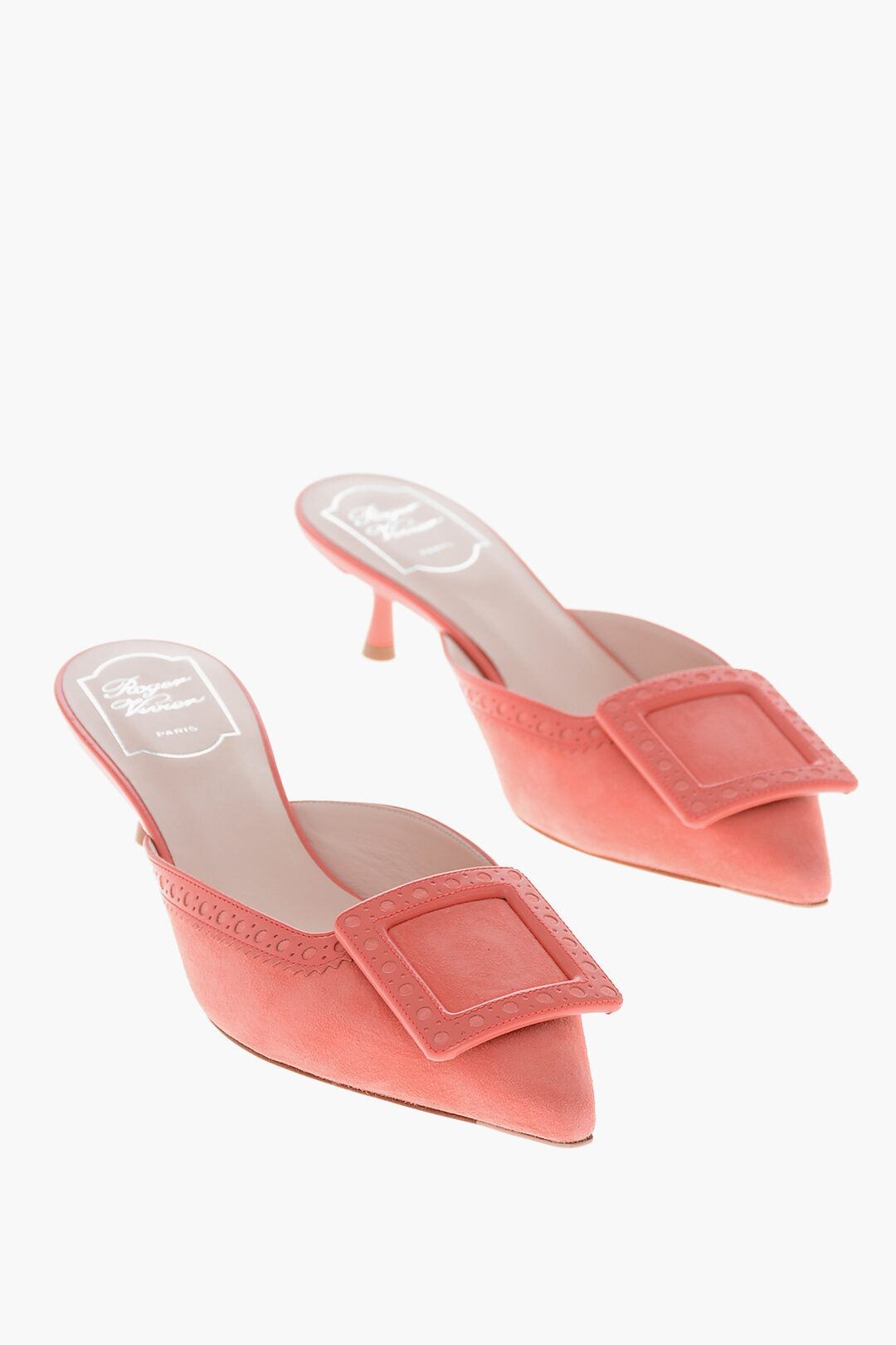 ROGER VIVIER ロジェヴィヴィエ ミュール カーフレザー・スエード