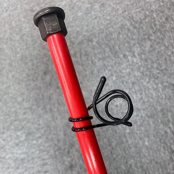 樹脂製 ロープスティック 赤 Φ14×1500 10本セット AR-1311 二段掛け