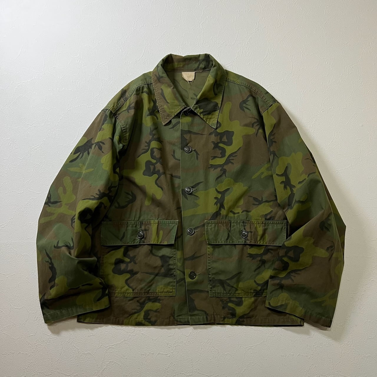 70s】 激レア シビリアン リーフカモ フードジャケット XL メンズ
